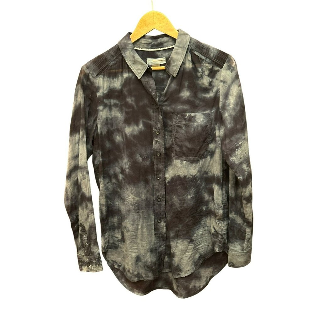 Pilcro Anthropologie Women's Tie-Dye Button-Up Shirt Small Lightweight Casual